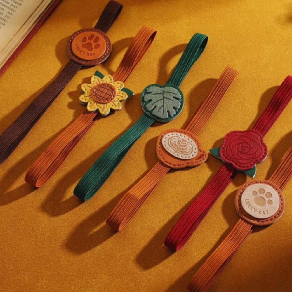 Vintage Collectible Books - فاصل كتب جلدي عتيق الطراز من