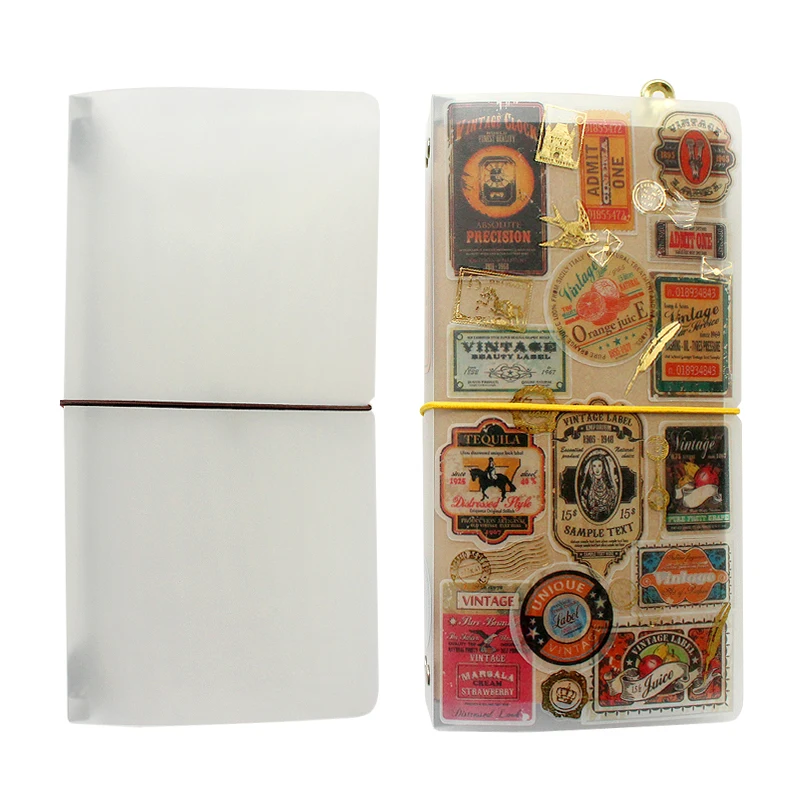 Vintage Collectible Books - دفتر ملاحظات للمسافرين مع أوراق قابلة