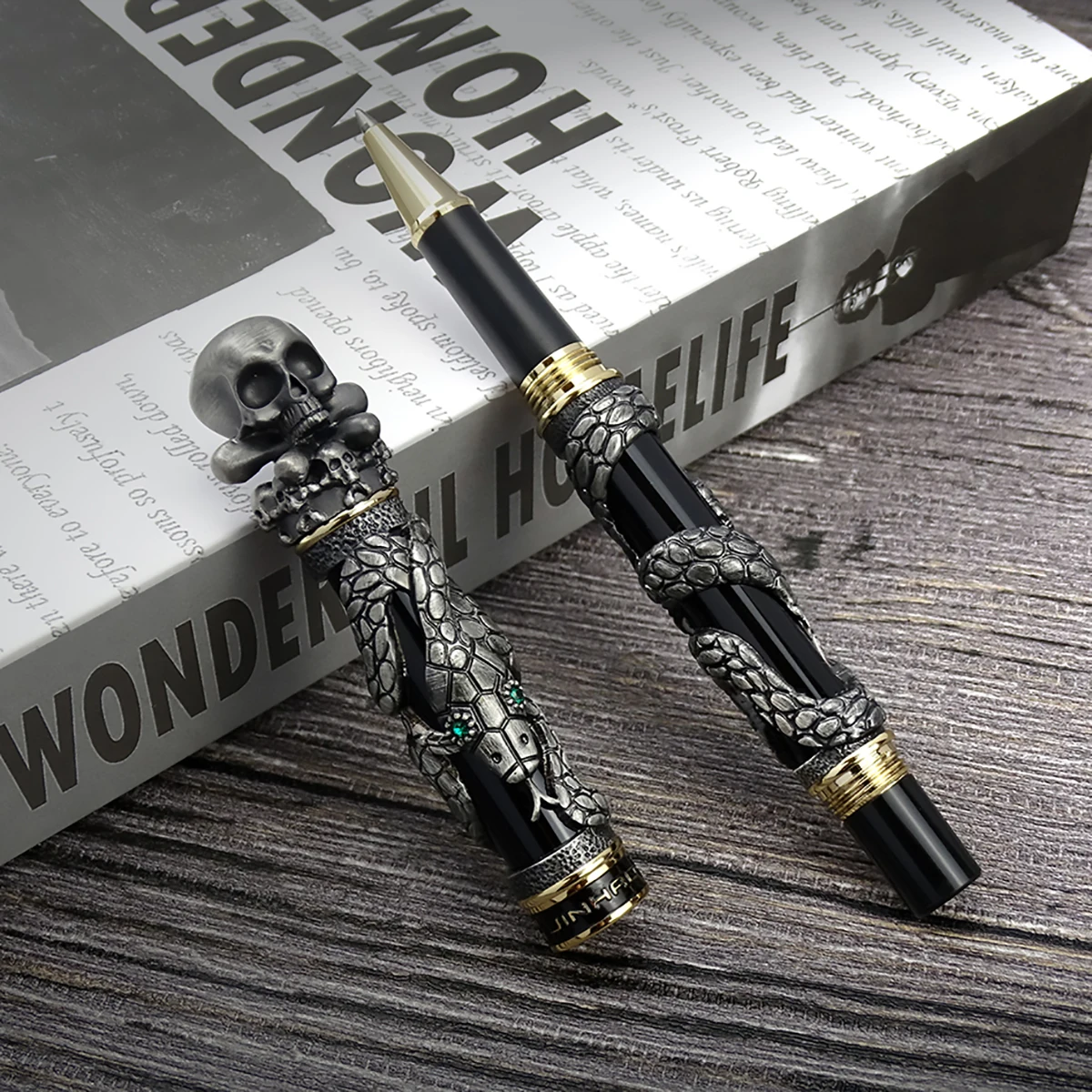 Vintage Collectible Pens - Jinhao معدن خمر قلم الكرات الدوّارة