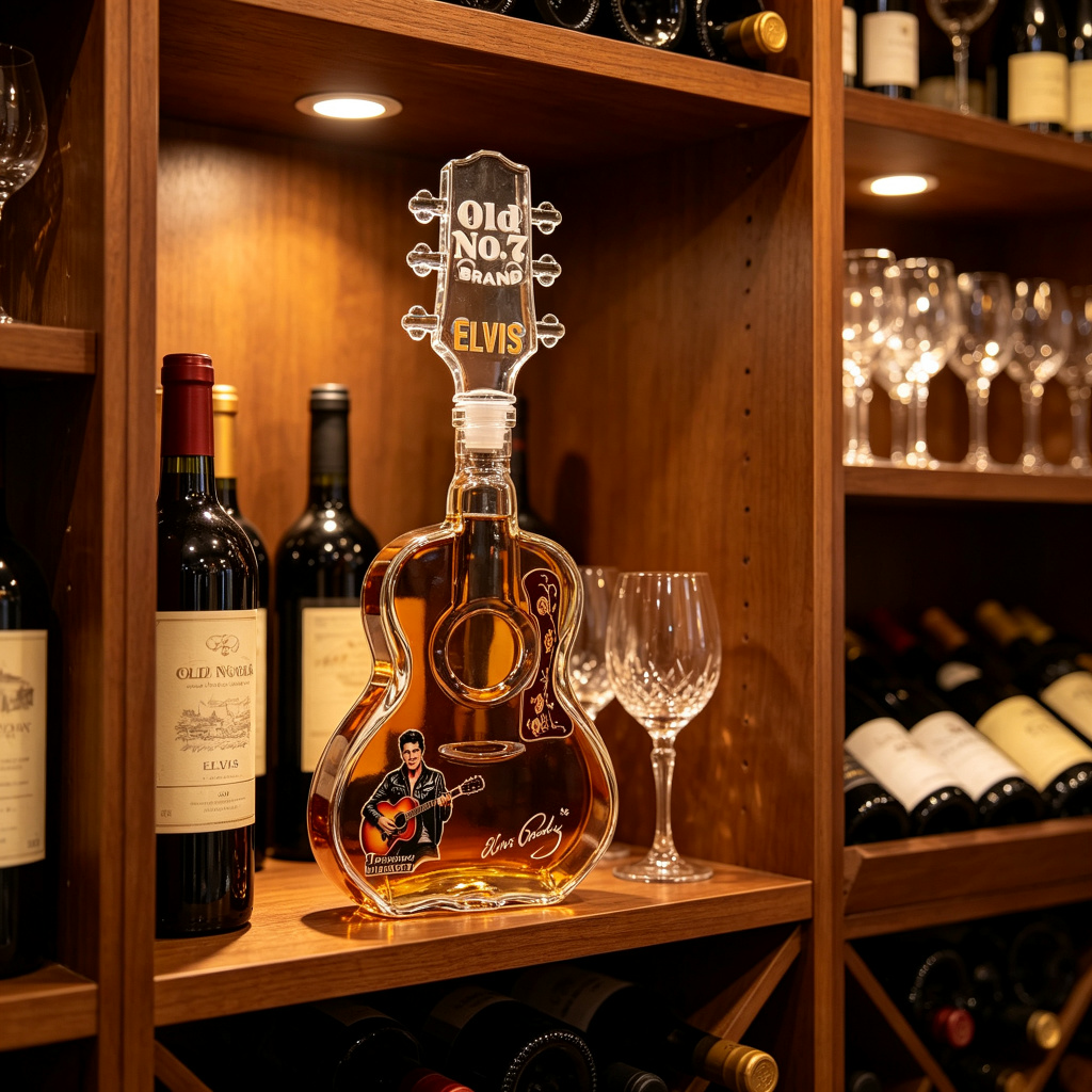 قارورة ويسكي على شكل جيتار إلف - مراجعة Vintage Collectible Liquor Bottles وسعره