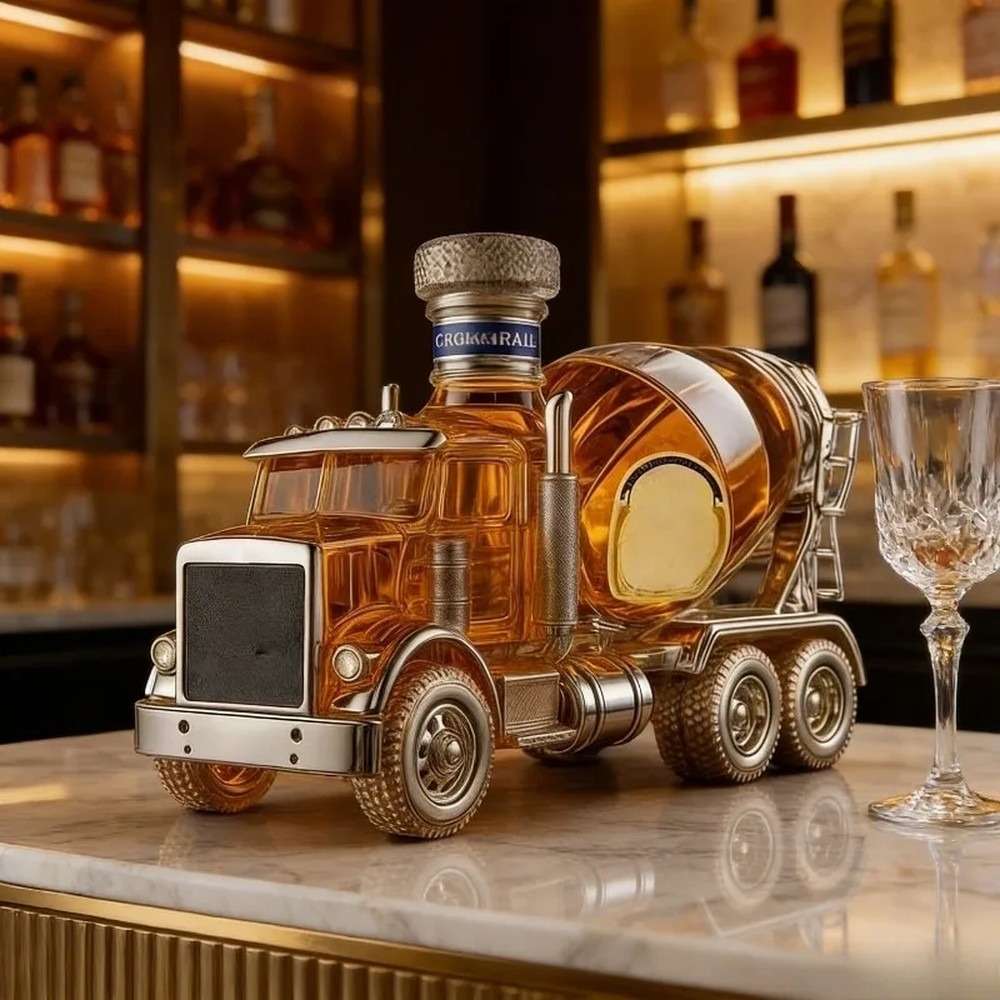 مجموعة زجاجات ويسكي زجاجية بتص - مراجعة Vintage Collectible Liquor Bottles وسعره